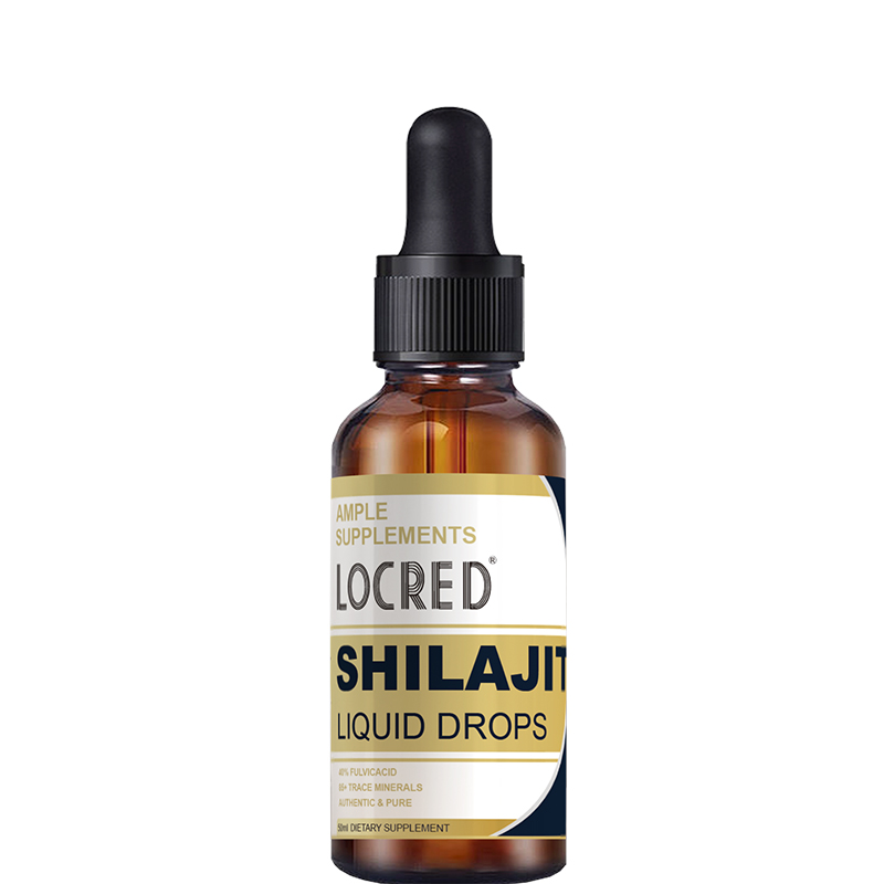 Private label Shilajit  Liquid Supplement Shilajit Resin Drop Contain 85 Trace Minerals