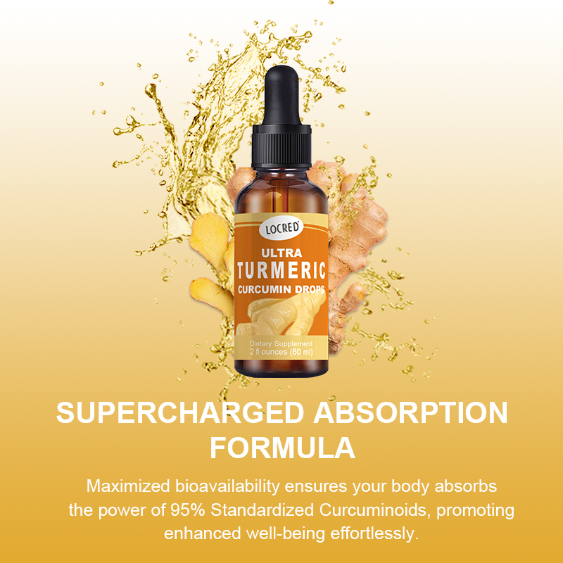 OEM Wholesale High quality Liquid Herbal Blend and Turmeric Gold Liquid Drops for Men & Women