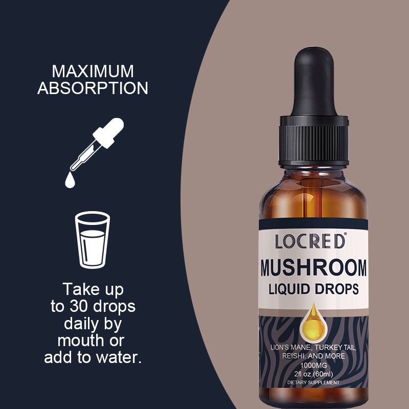 60ml  mushroom oral liquid drop for brain health immune system