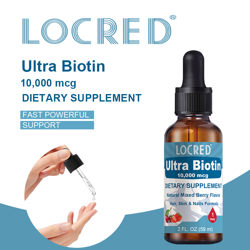 Liquid Biotin & Collagen  Natural Supplement for  Absorption to Support Healthy Skin & Strong Nails