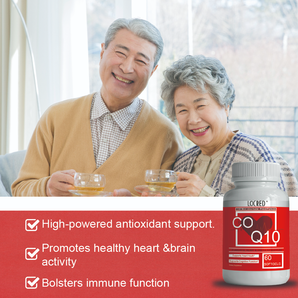 CoQ10 Softgels Supports Heart Health & Cognitive Function