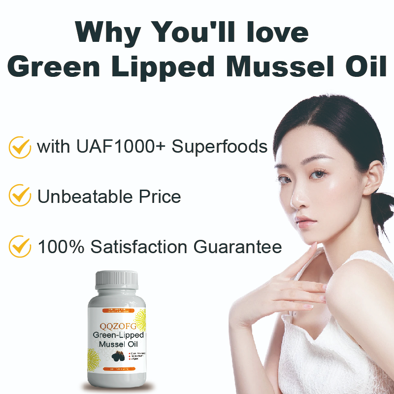 Green-Lipped Mussel Oil Softgel Capsules Cold Pressed Non-GMO Vegan