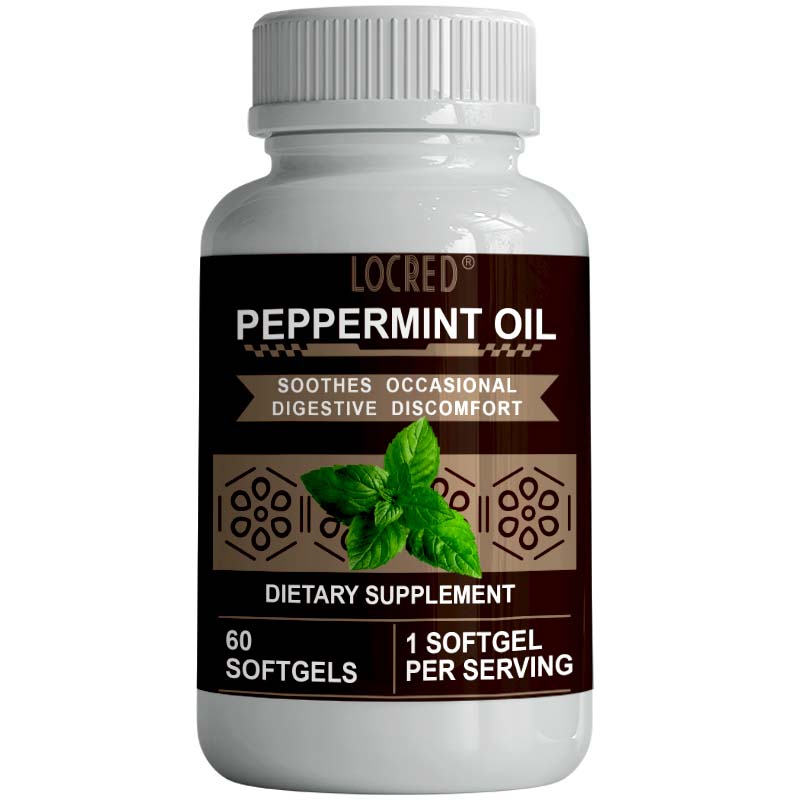 Dietary Supplement soothes occasional digestive discomfort Peppermint Oil Softgel