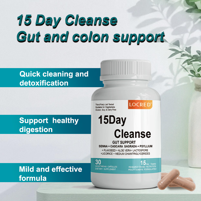 15 Day Cleanse Capsule Gut and Colon Support Advanced Formula with Sagrada Psyllium Husk Non-GMO