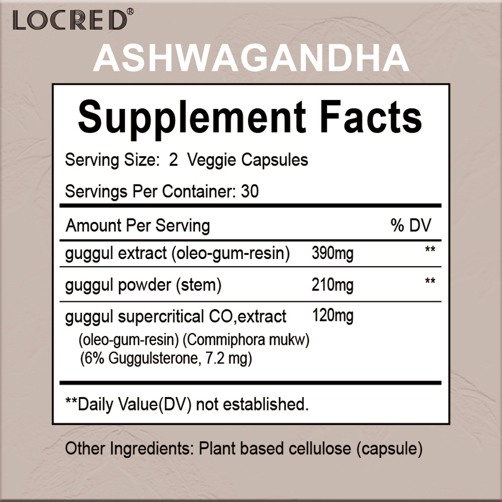 Ashwagandha Promotes Quality Sleep & Clarity Herbal Supplement capsule