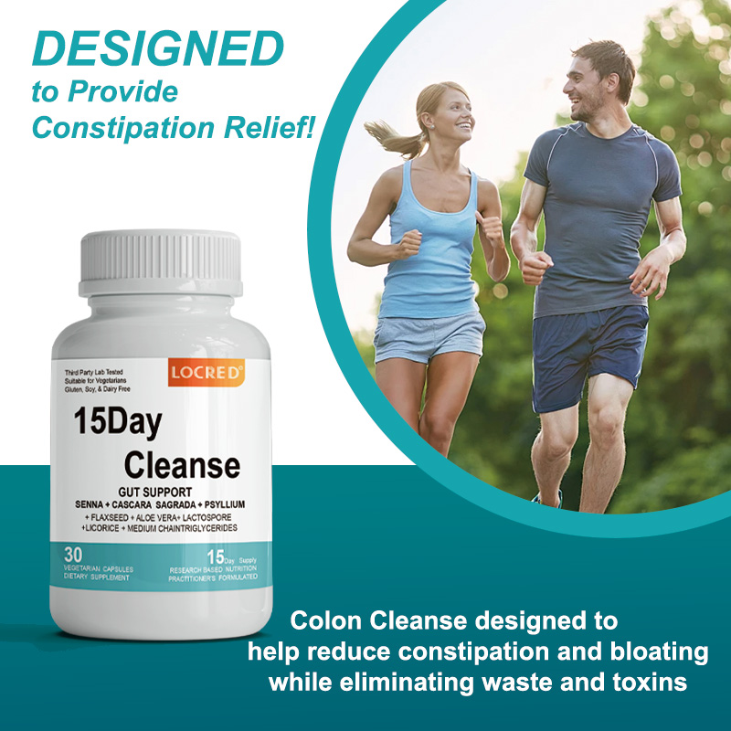 15 Day Cleanse Capsule Gut and Colon Support Advanced Formula with Sagrada Psyllium Husk Non-GMO