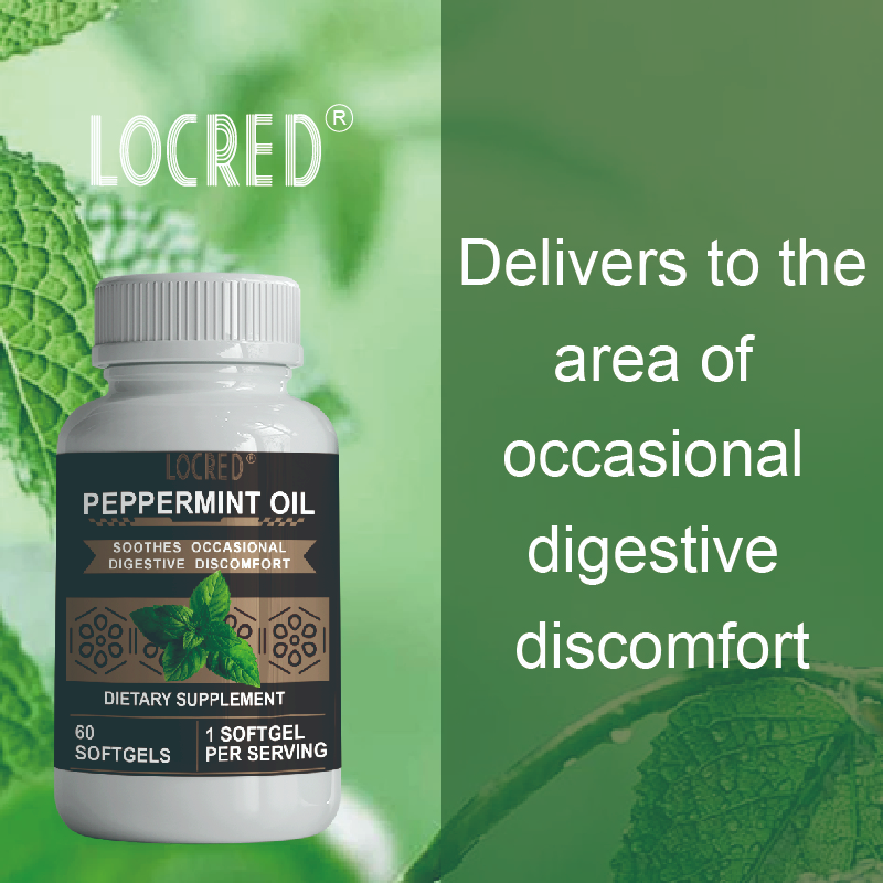 Dietary Supplement soothes occasional digestive discomfort Peppermint Oil Softgel