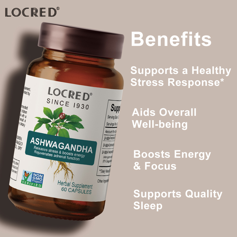 Ashwagandha Promotes Quality Sleep & Clarity Herbal Supplement capsule