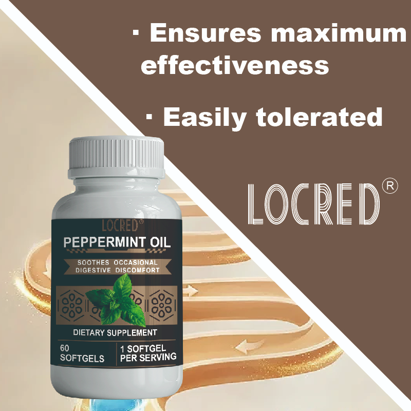 Dietary Supplement soothes occasional digestive discomfort Peppermint Oil Softgel