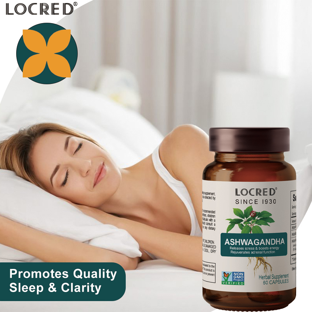 Ashwagandha Promotes Quality Sleep & Clarity Herbal Supplement capsule