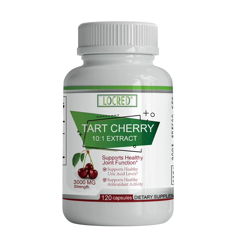 Tart Cherry Capsule Supports Healthy Joint Function & Acid Levels & Antioxidant Activity