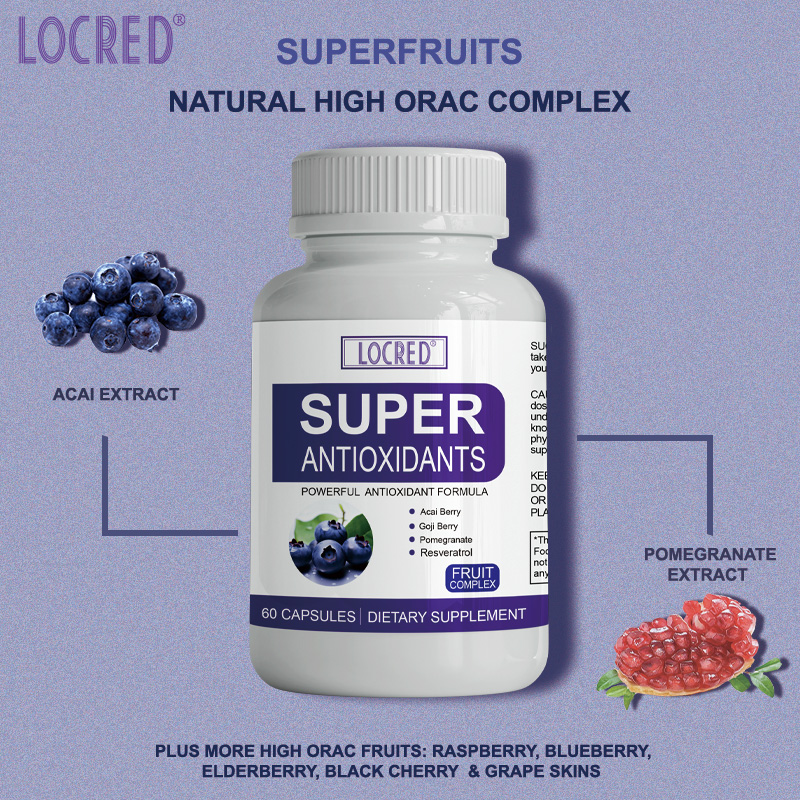 HOT sale wholesale FRUIT COMPLEX SUPER ANTIOXIDANTS CAPSULE for reduce oxidative stress natural energy boost