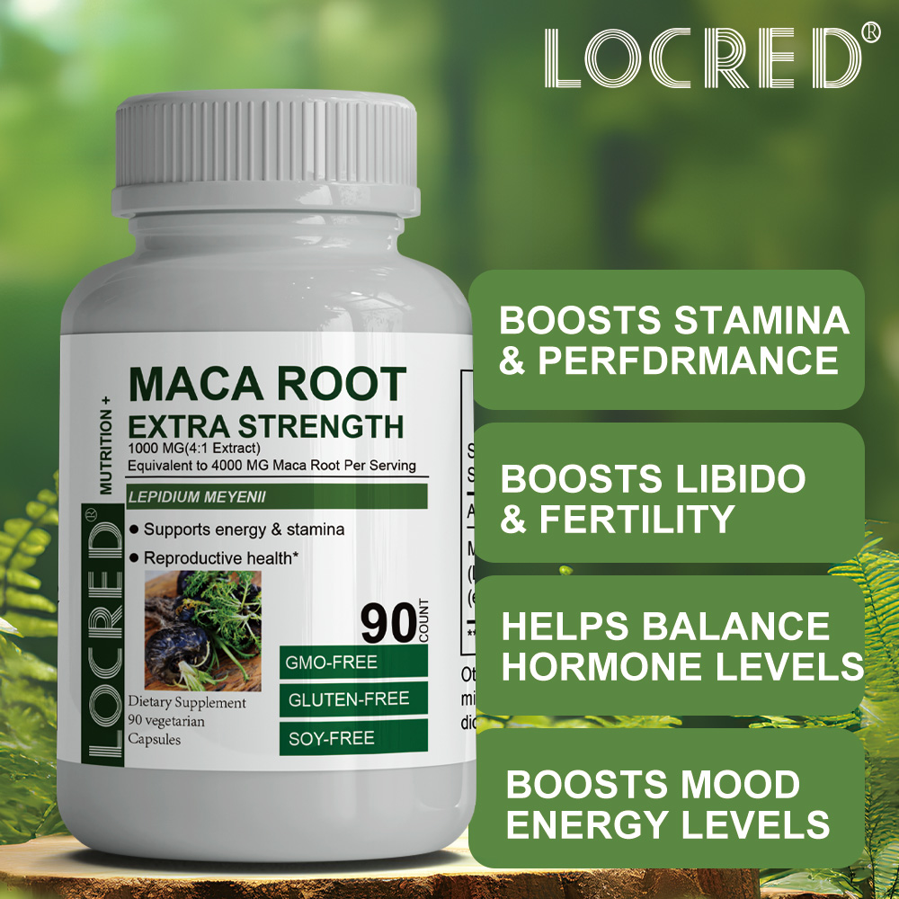 Herbal Supplement MACA ROOT capsule support energy&stamina reproductive health For Man Women