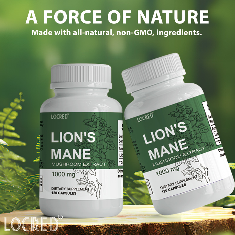 lions mone mushroom extract capsule for immune digestion mood support 120capsule