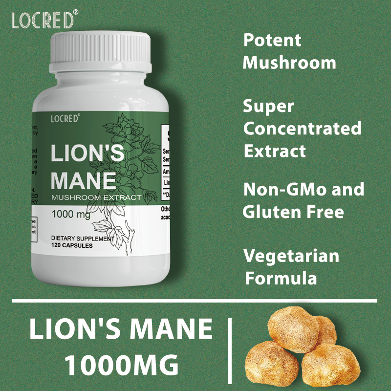 lions mone mushroom extract capsule for immune digestion mood support 120capsule