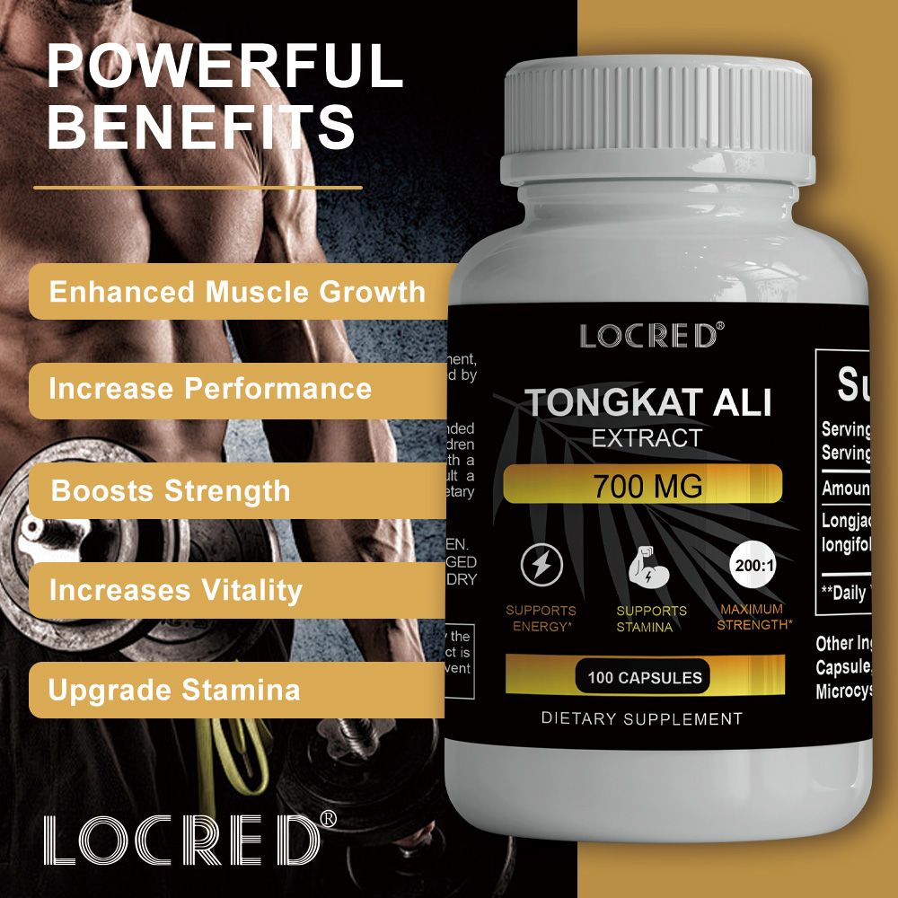 TONGKAT ALI capsule for enhance muscle growth boost strength increase vitality upgrade stamina for man