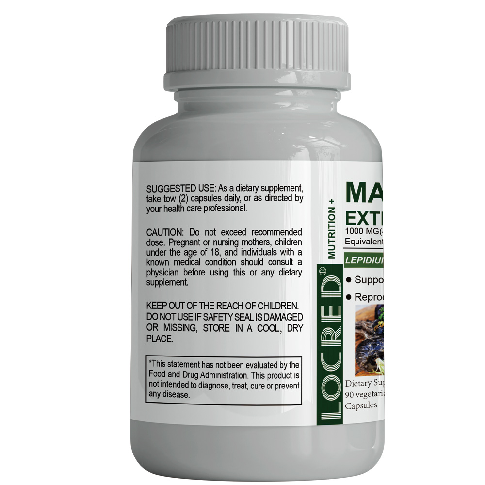 Herbal Supplement MACA ROOT capsule support energy&stamina reproductive health For Man Women