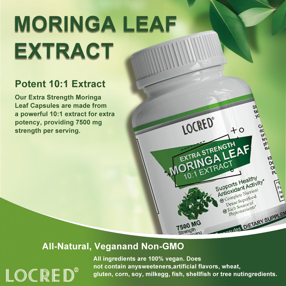 Quality MORINGA Capsules Single Origin MoringaEnergy, Metabolism, & Immune Support