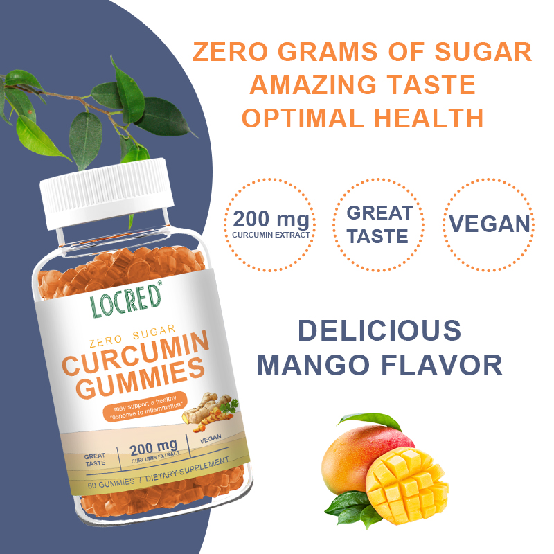 Curcumin Turmeric Ginger Gummies 200mg curcumin extract