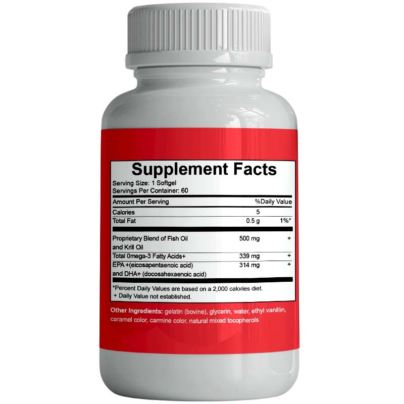 Omega Krill Complex oil Omega 3 Fish Oil Softgels Capsules Superba Boost for heart,brain & joint support