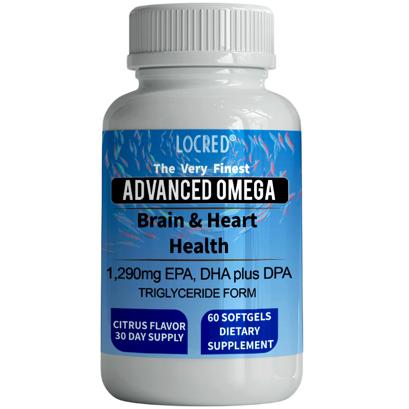 Omega 3 Capsules Vegan DHA EPA  Supplement Immune Deep Sea Fish Oil Softgel Capsules