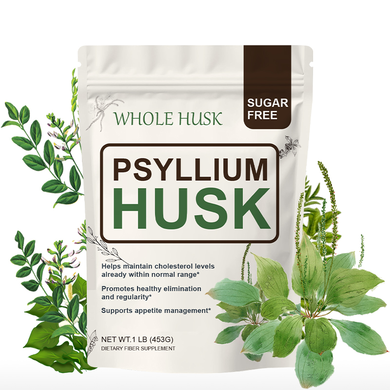 Psyllium Husk Powder Natural Soluble Fiber Intestinal Health Support