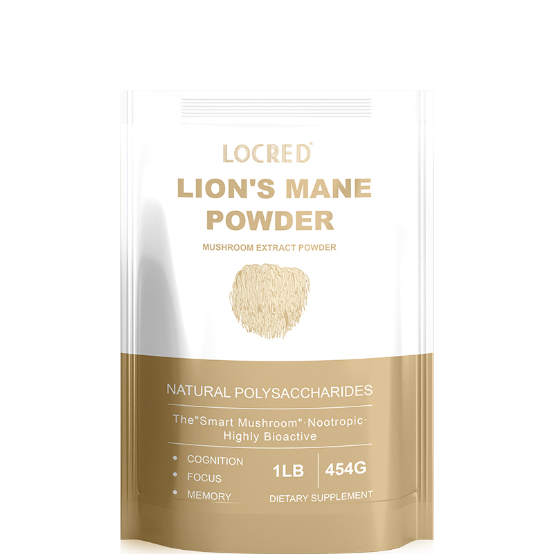 OEM Organic Lions Mane Mushroom Powder Nootropic for Mental Clarity Energy & Immune Support