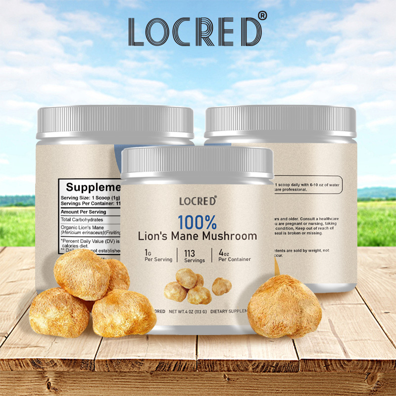 Lions Mane Mushroom Powder Nootropic for Mental Clarity Energy & Immune Support