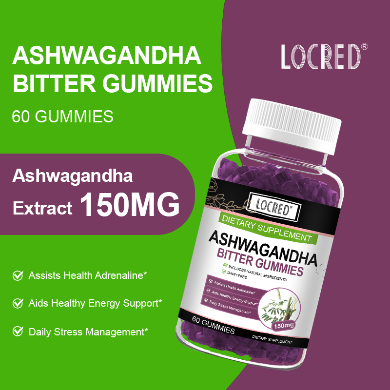 Ashwagandha and Vitamin D Gummy Mixed Berry Vegan Plant Based Relaxing Gummies for relieve stress