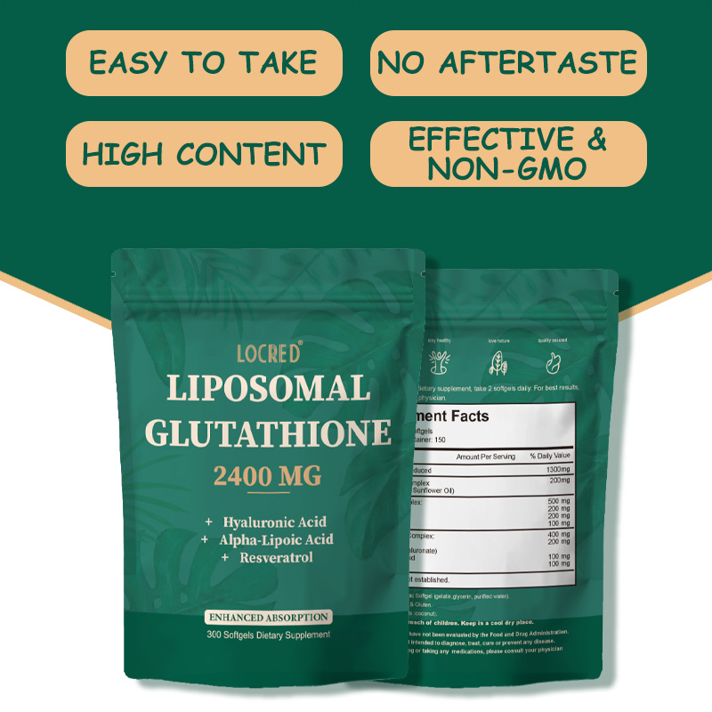 Liposomal glutathione softgel Antioxidant Amino Acids Detox Immune Health Detox Immune Health And Anti-aging