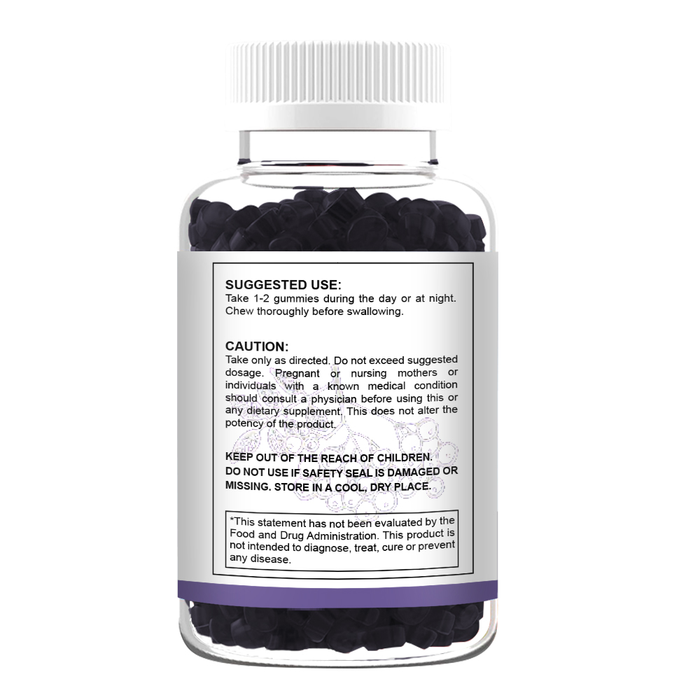 Immune System Support Gummies Sambucus Black Elderberry Gummies