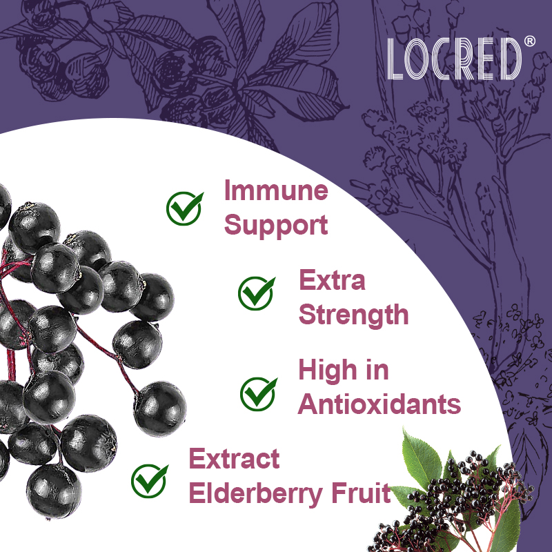 Immune System Support Gummies Sambucus Black Elderberry Gummies