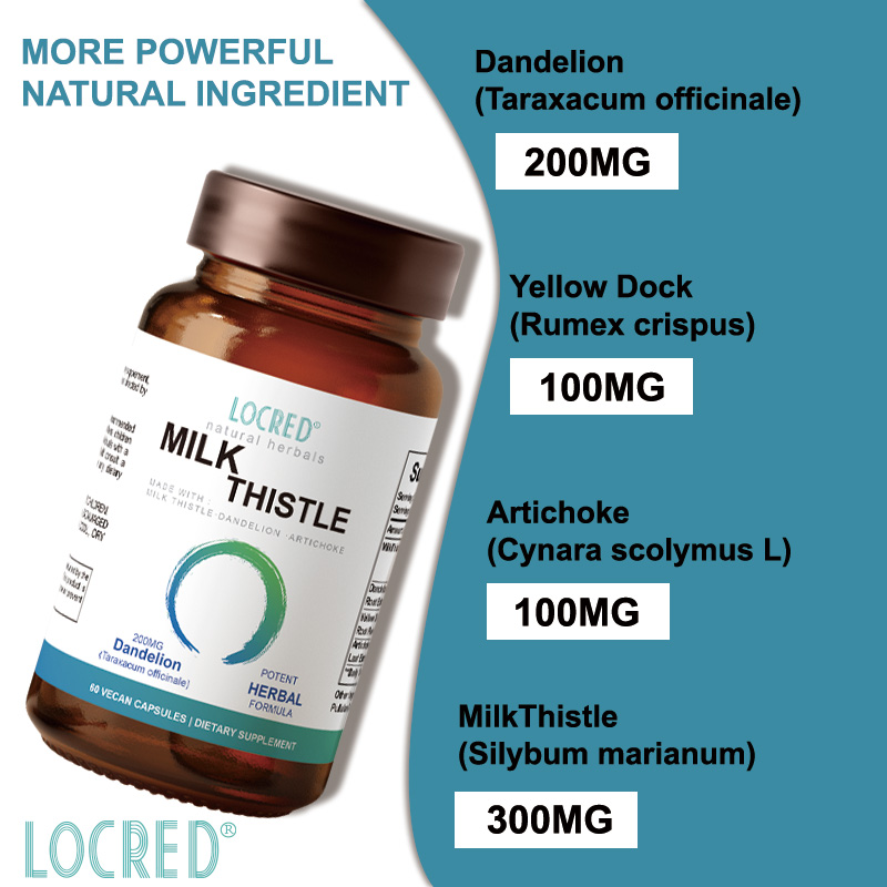 200MG Dandelion Herbal Formula Milk Thistle Capsule