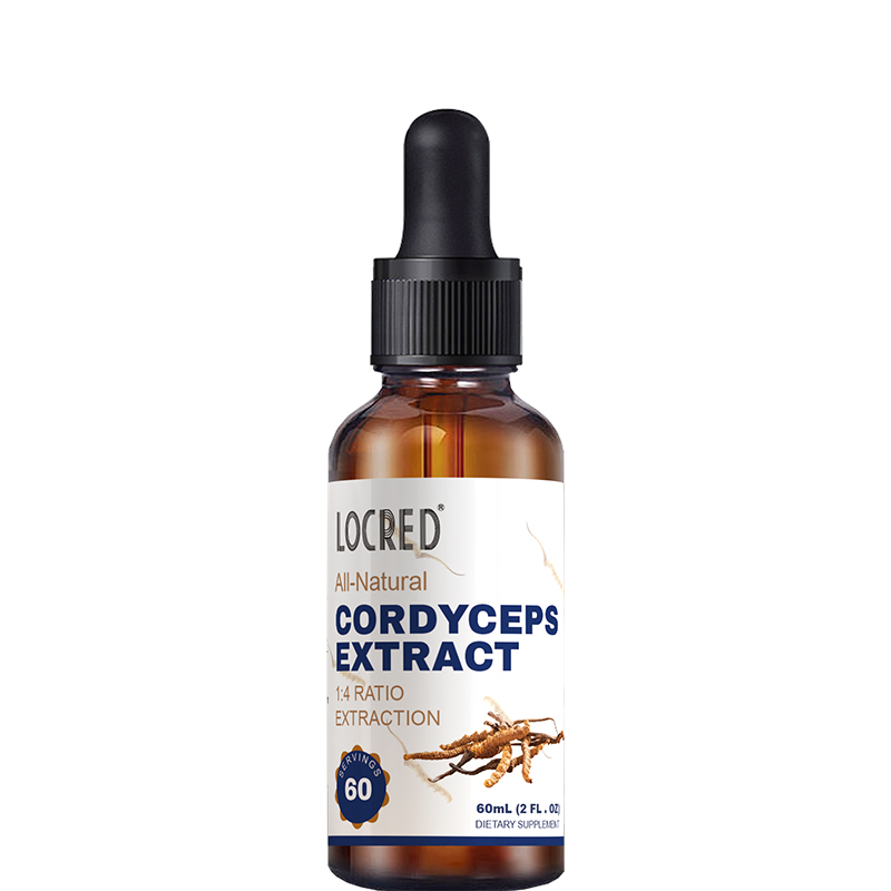 Quality Cordyceps Fungus and Mushroom Alcohol-Free Tincture Liquid Extract Drops Herbal Supplement