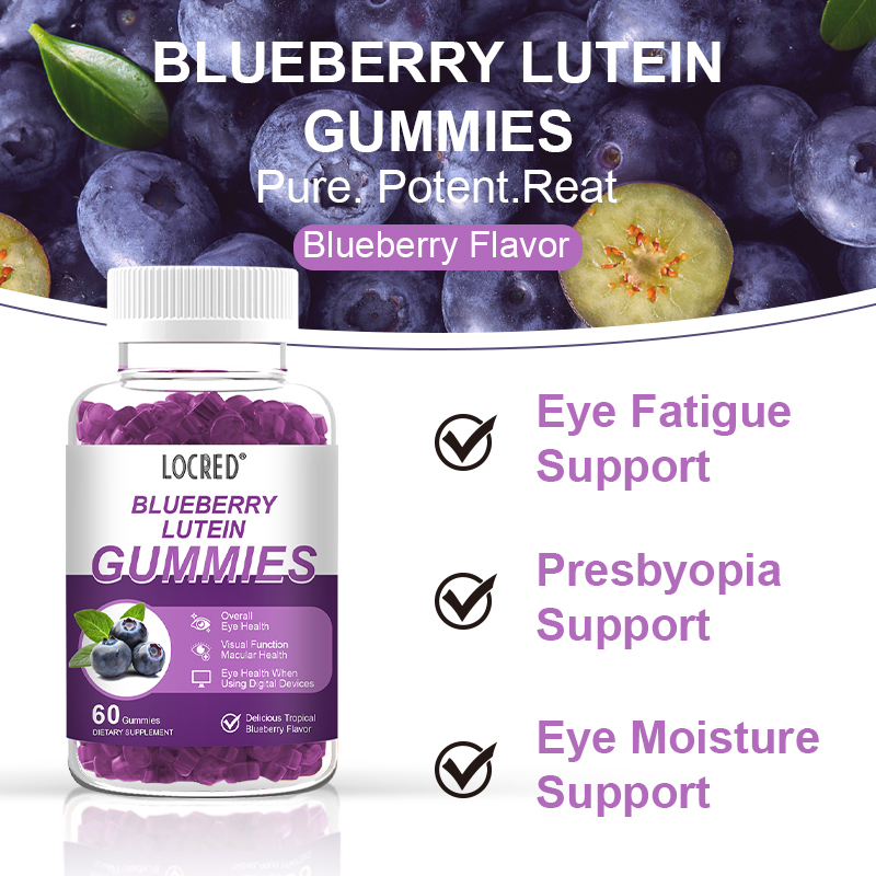 Lutein Blueberry Gummy Eye Care gummy Dietary Supplement