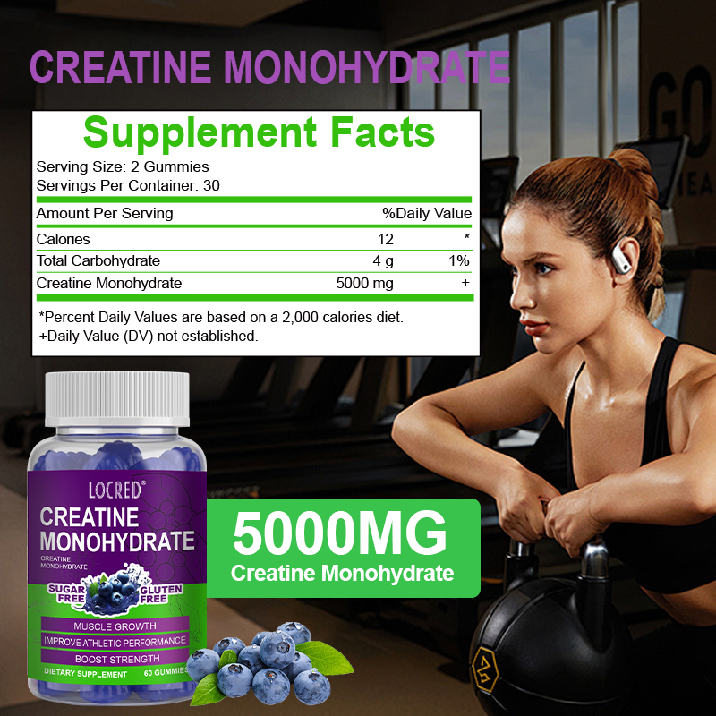 Quality Creatine Monohydrate Energy Gummy Creatine gummies Pre Workout Supplement