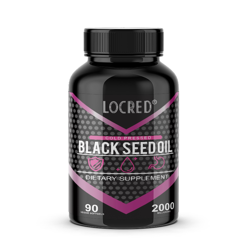 Black Seed Oil Organic Cold Pressed Capsules for Immune Support Good Hair Skin 90 Softgel