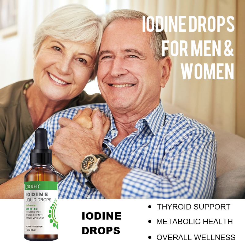 Iodine Drops Vegan Liquid Supplement Solution Supports Metabolic Heath