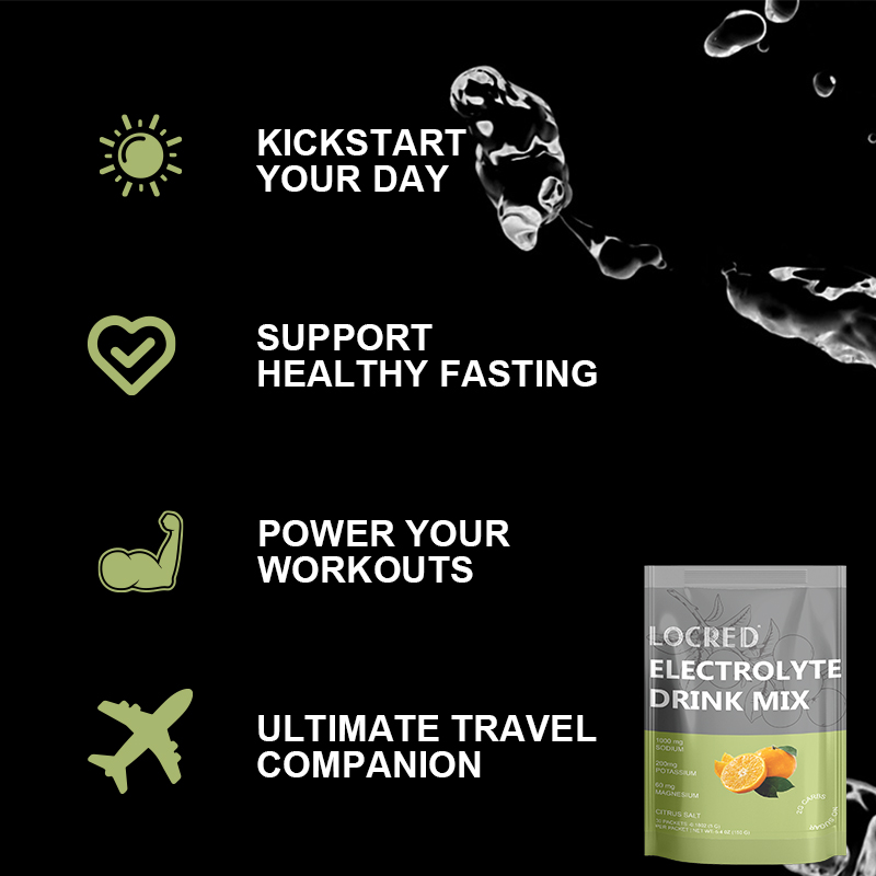 Electrolyte Powder real food high potency for energy hydration relaxation support