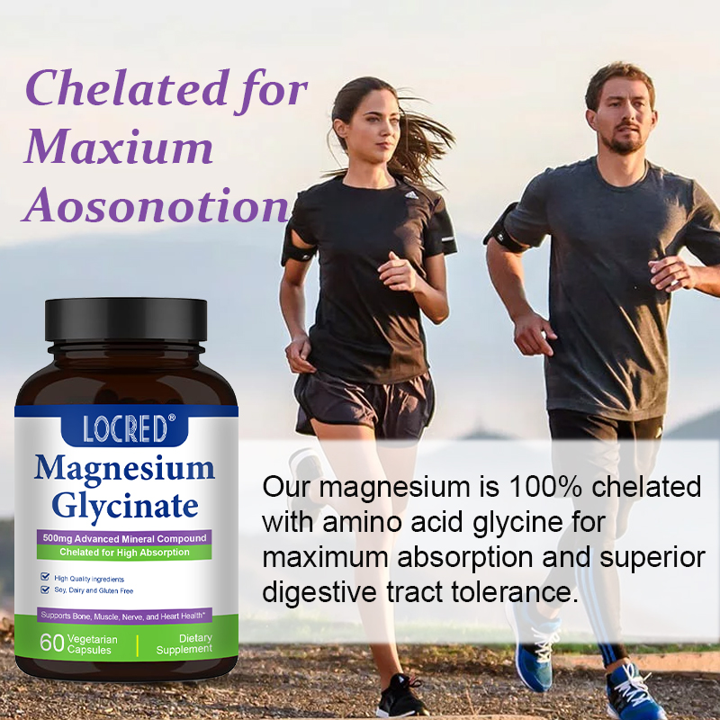 Magnesium Glycinate Capsule Supplement for Adults Kids Men Women Natural Calm