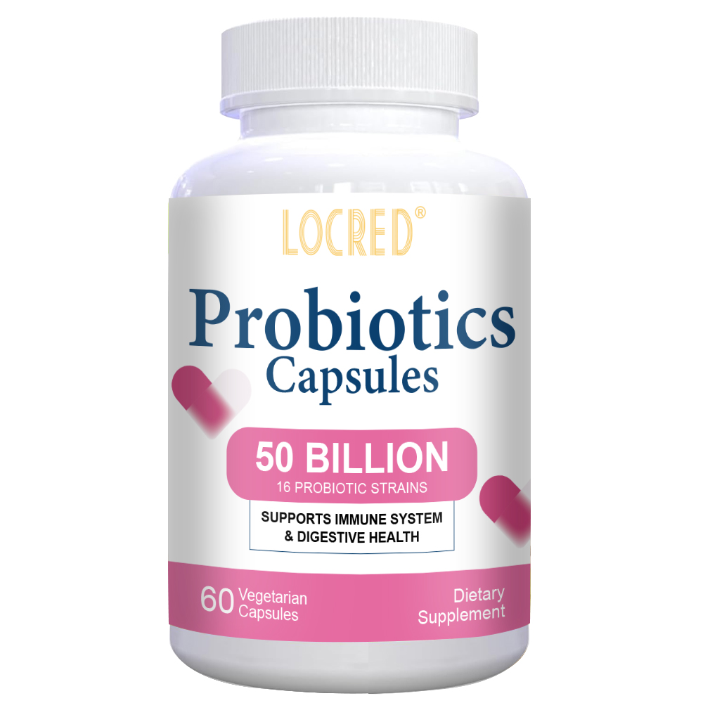 Health care 60 counts Active Organisms Non-GMO & Gluten Free Probiotics Supplements capsules