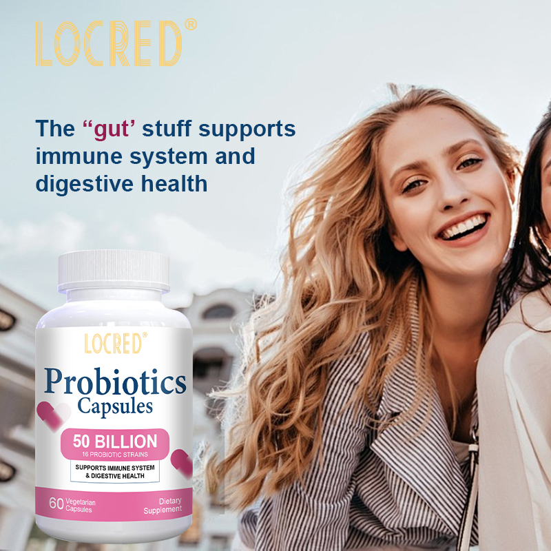 Health care 60 counts Active Organisms Non-GMO & Gluten Free Probiotics Supplements capsules