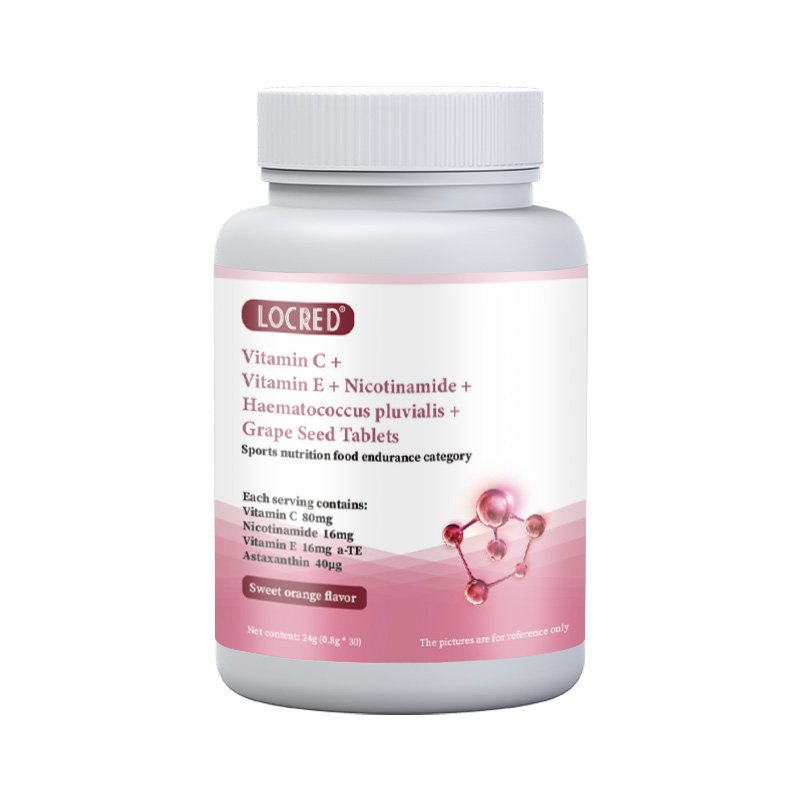 Vitamin C Vitamin E  Nicotinamide Haematococcus pluvialis Grape Seed Tablets