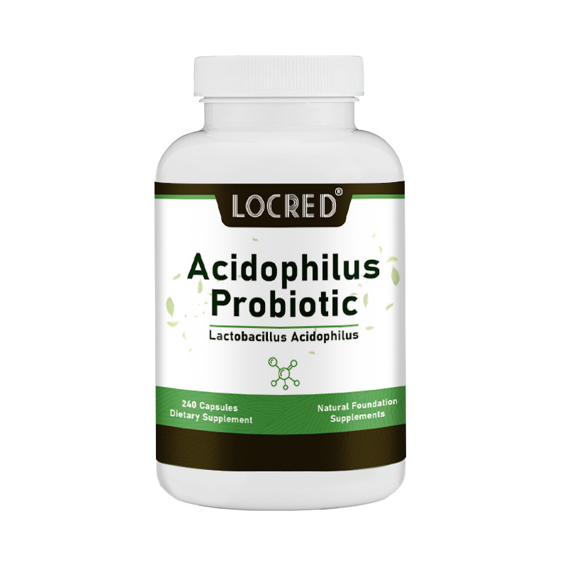 Acidophilus Probiotic Capsule Dietary Supplement Natural Ingredients