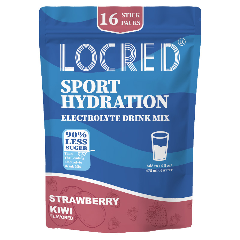 Sports hydration electrolyte beverage mixture 16 pack strawbeery flavor