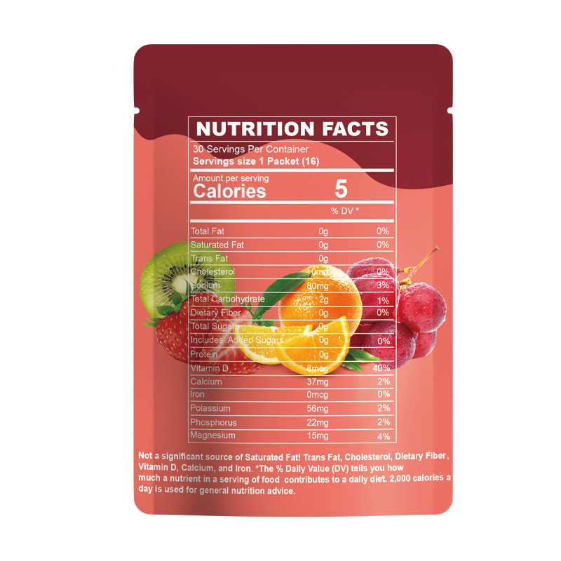 Daily electrolyte drink mix natually flavored go hydrate