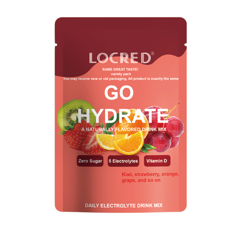 Daily electrolyte drink mix natually flavored go hydrate