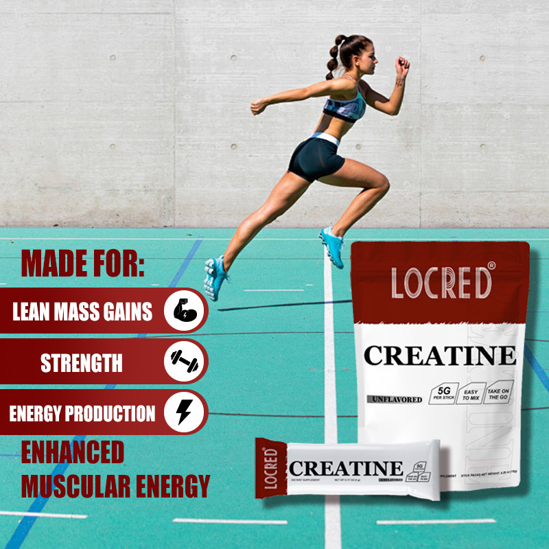 Unflavor Creatine powder muscle growth pre workout supplement