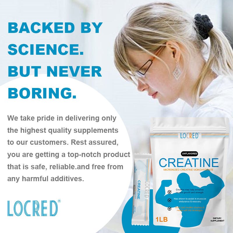 Unflavored Creatine Micronized creatine monohydrate increased muscle mass