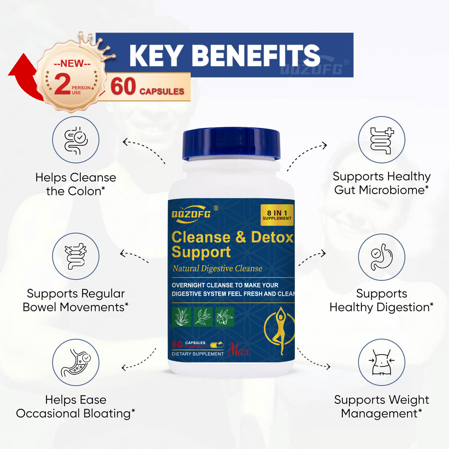 15 Day Cleanse Capsule Gut and Colon Support Advanced Formula